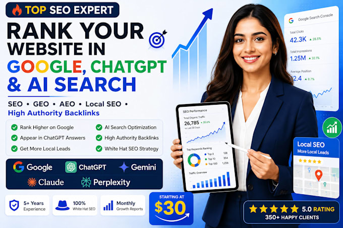 optimize monthly website GEO SEO aeo off page backlink building