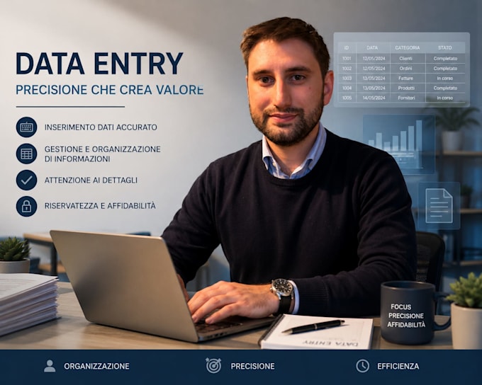 data entry professionale con massima precisione