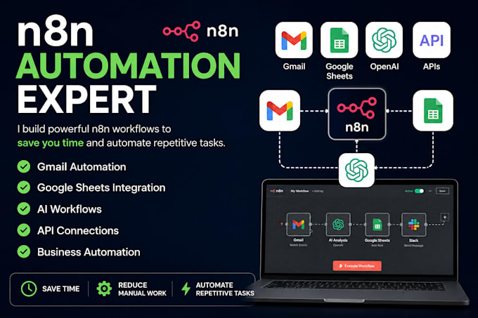automate gmail and google sheets with n8n