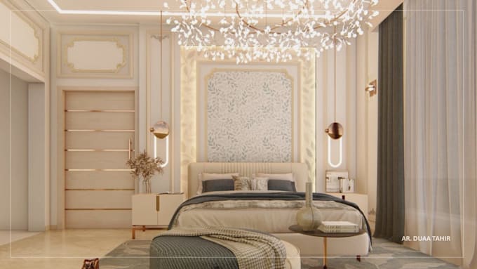 interior design 3d modelling and realistic rendering