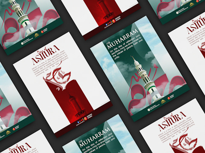 make islamic minimal poster for you