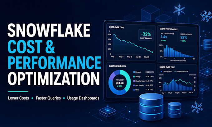 optimize snowflake costs and performance and build usage dashboards