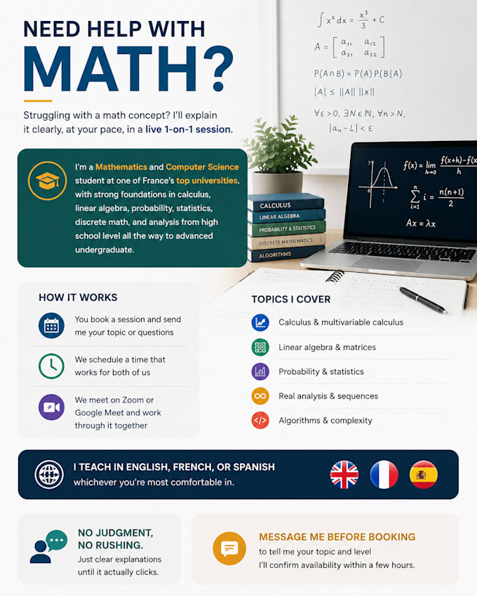tutor and explain your math problems step by step