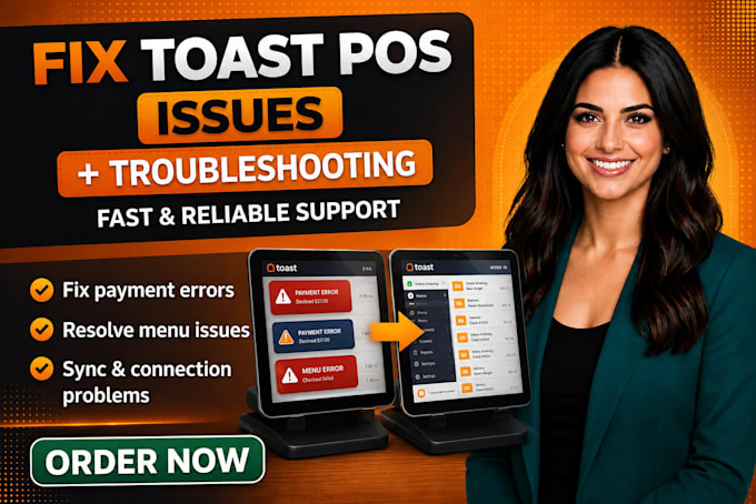 toast pos troubleshooting, fix pos errors, restaurant pos support