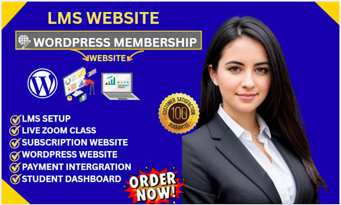 develop wordpress membership website, lms website