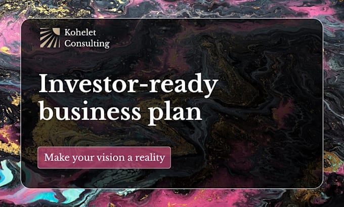 prepare a bank loan business plan