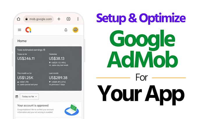 setup and optimize google admob for your app
