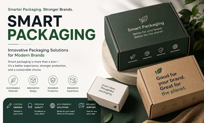 design premium product packaging, label, and amazon fba box