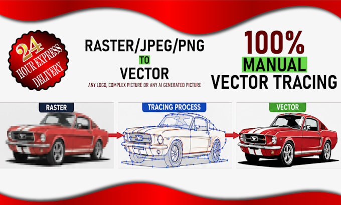 do vector tracing and convert image to vector,logo vectorize