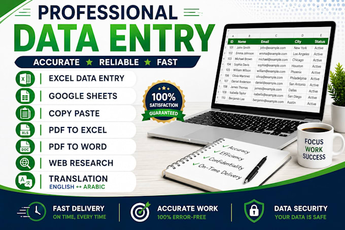 do data entry and translation