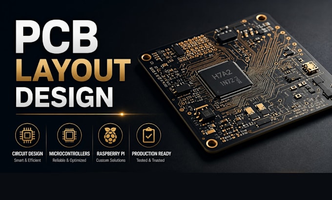 develop pcb layout, circuit design, microcontroller and raspberry pi systems