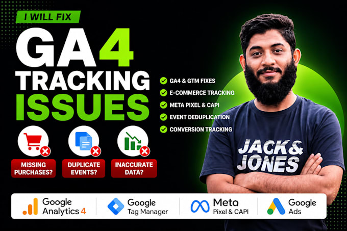 fix ga4 ecommerce tracking and GTM conversion issues