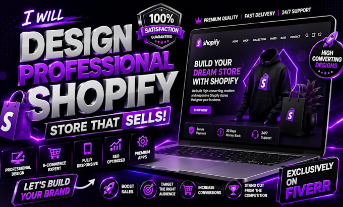 design a professional shopify store for your business