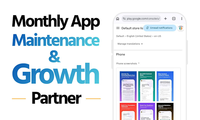 be your monthly app maintenance and growth partner