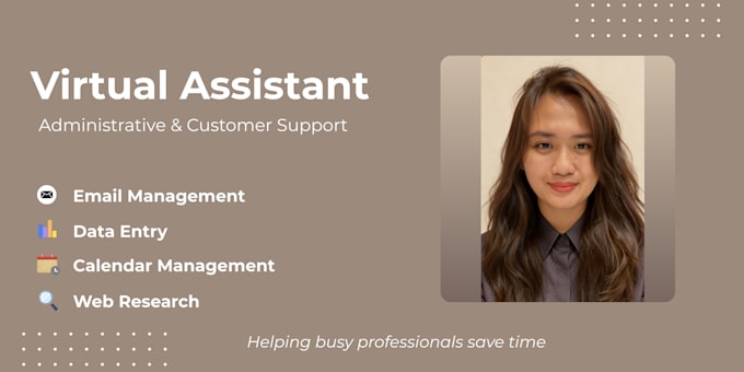 be your reliable virtual assistant for admin and data entry tasks