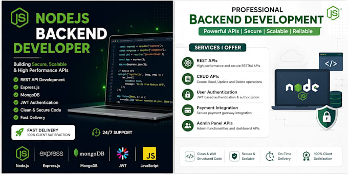 develop nodejs backend rest API with express and mongodb