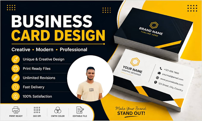 design a premium and professional double sided business card