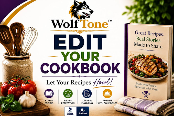 edit and format your recipe book