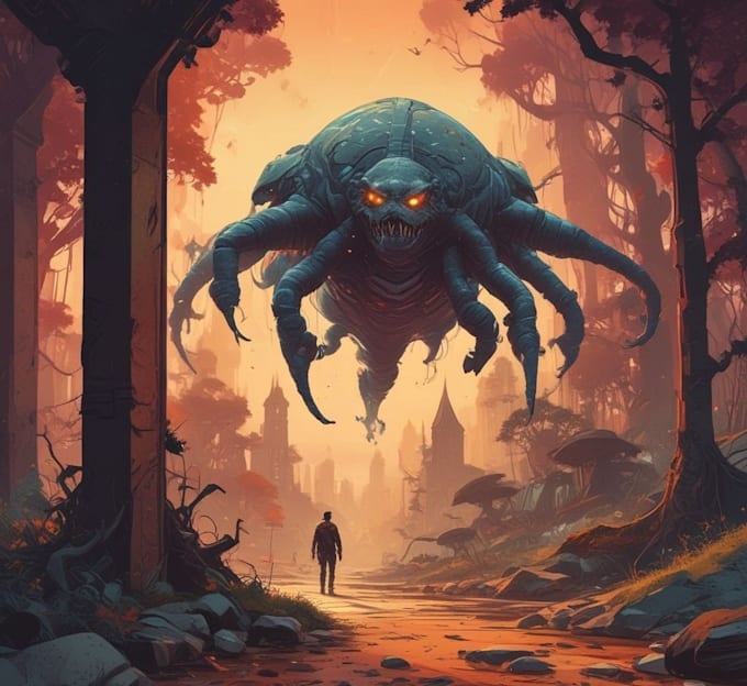 create concept art for comic books