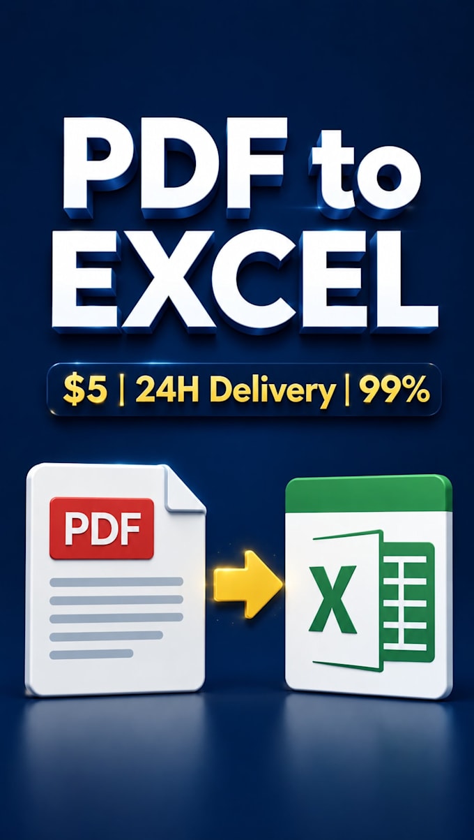 pdf to word data entry typing excel pdf conversion