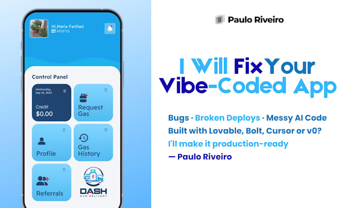 correct and debug your vibecoded app