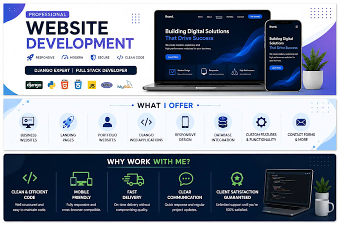 build a professional responsive website from scratch