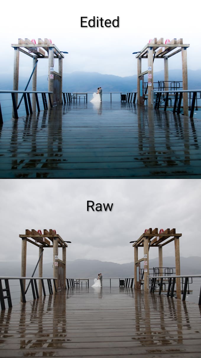 do professional weeding and portrait editing in lightroom