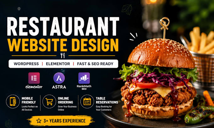 create website for your restaurant to boost reservations