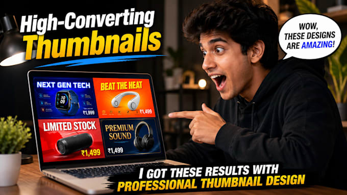 design high converting thumbnails for dropshipping and ecommerce ads