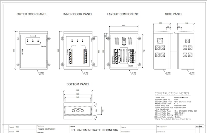 do drafting electrical cabinet and wiring