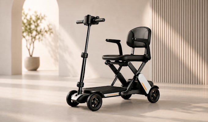 create premium ai mobility scooter commercial videos