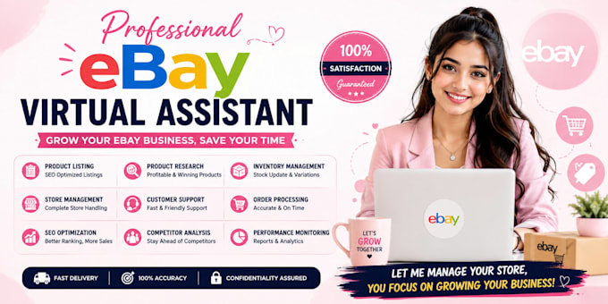 provide expert ebay virtual assistant services