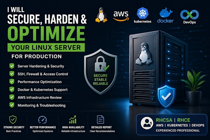 secure, harden and optimize your linux server for production