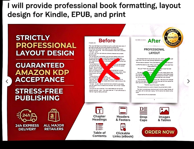 do book formatting for print book and ebook