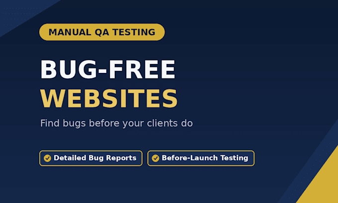 manually test your website to boost user experience
