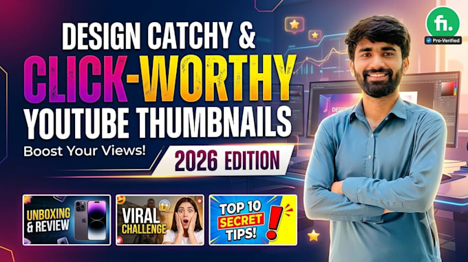 design a high CTR youtube thumbnail
