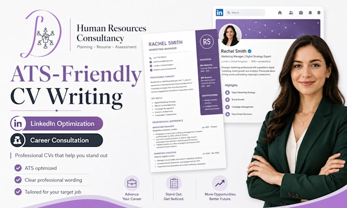 write an ats friendly CV and optimize your linkedin profile