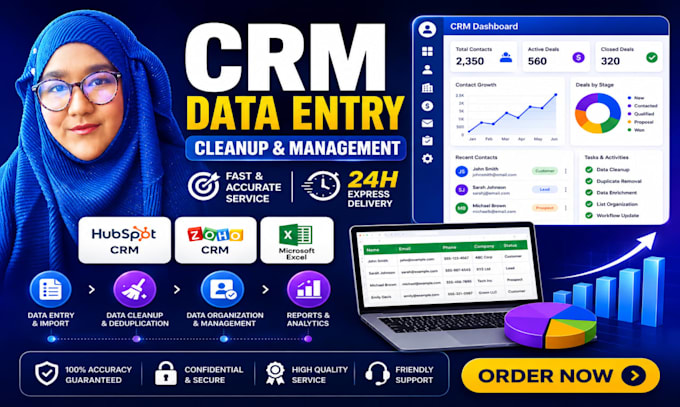 be your administrative assistant for admin support and CRM management