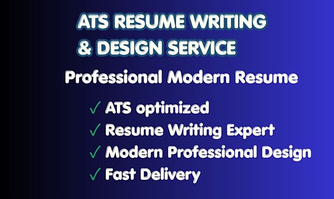 write and design an ats optimized professional resume