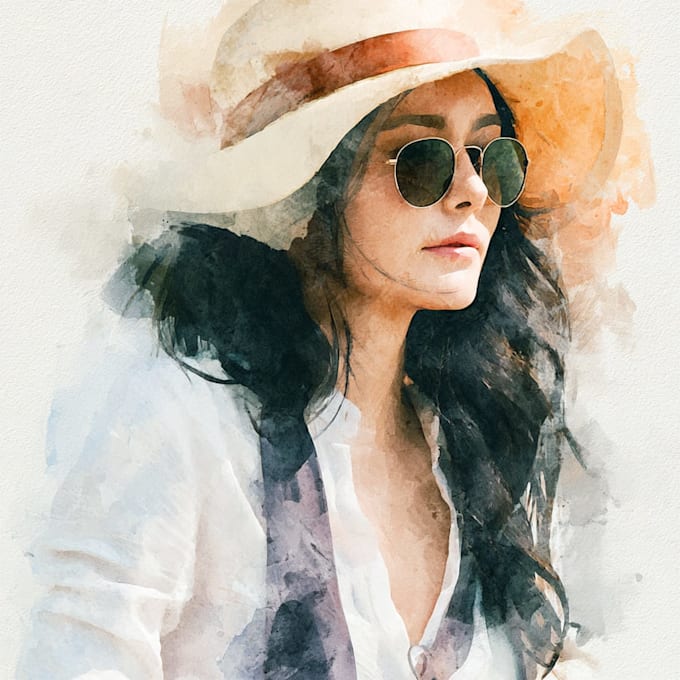 illustrate anything in watercolor style