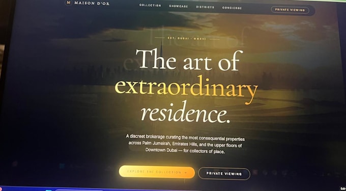 build a modern 3d real estate website