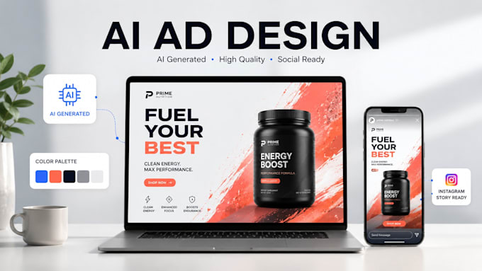 create ai generated ad posters social media graphics and promo videos