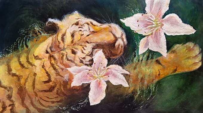 paint a custom acrylic painting on canvas