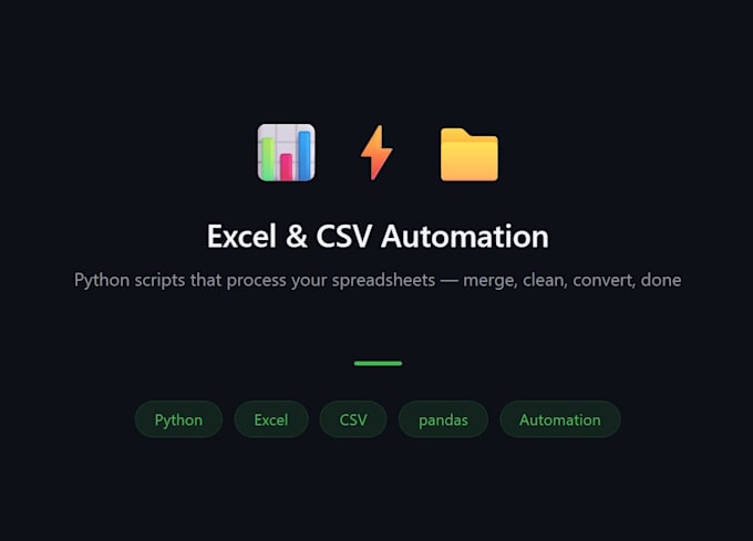 automate your excel or CSV data processing with python