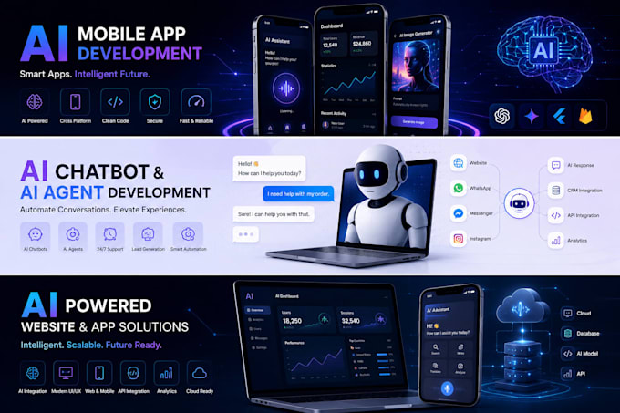 develop ai apps, ai websites, ai chatbots, and ai agents