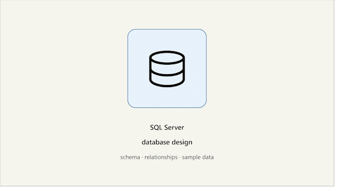 design and build your sql server database from scratch