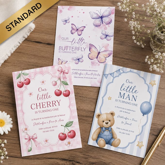 design a custom birthday invitation for kids and adults