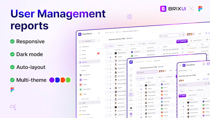 design saas dashboard UI UX in figma for web app