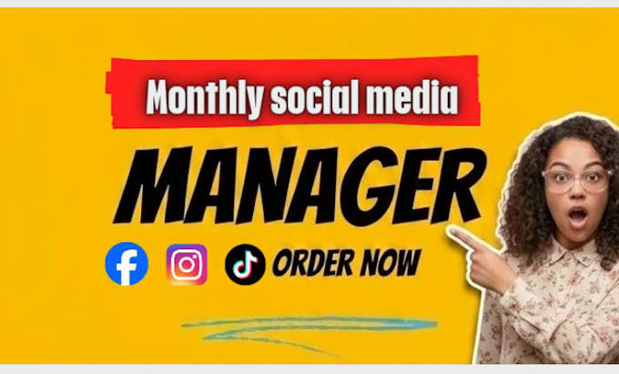 be your monthly social media manager and content planner