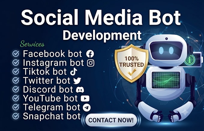 develop social media bot, facebook bot and instagram bot